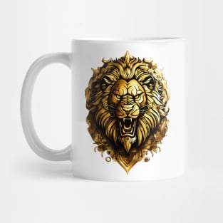 A Logo Type Angry Lion Design. Mug